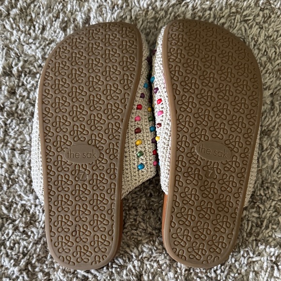 The Sak Beaded Cream Mules - Picture 5 of 7
